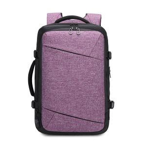 ISO9001 Unisex 32 Litre USB Travel Backpack With Shoe Compartment