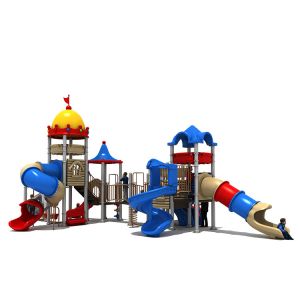 Quality Children Amusement Park Playground Plastic Slides Outdoor Aluminum Alloy for sale
