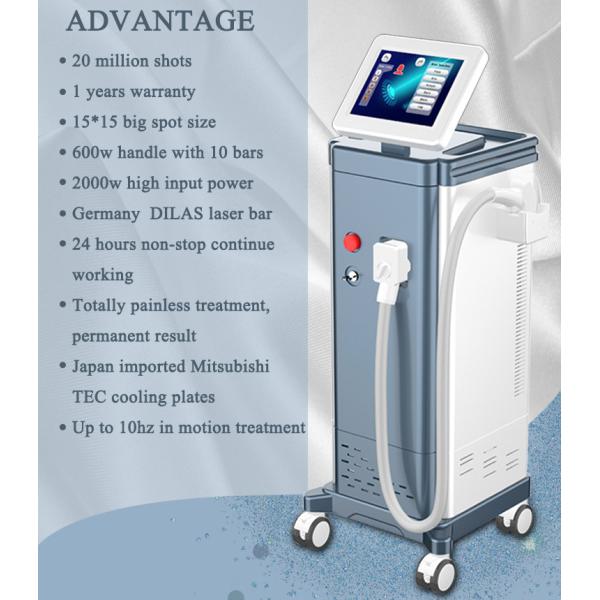 New Arrival 2000W laser price hair removal machine / 808 diode laser hair removal machine LF-648B