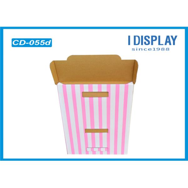 Cardboard 3 Tier Counter Display / Counter Display Rack Smooth Printed