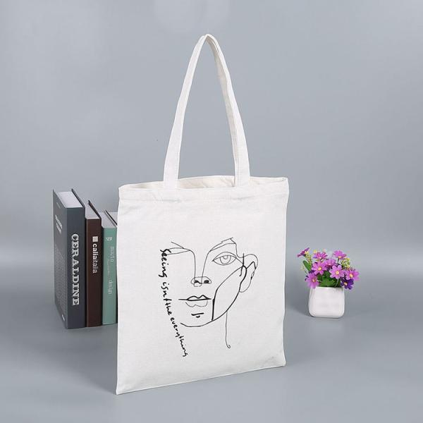 Customized Color Recycled Shopper Grocery Canvas Calico Tote Bags