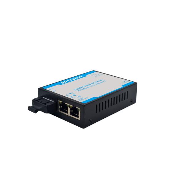 Buy 1FX SM 1310nm Fiber Optic Network Switch 2TX Ports Supports Wall - Mount / DIN - Rail Installation at wholesale prices
