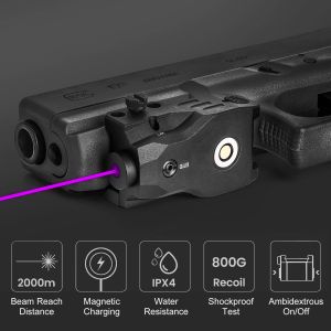 Tactical Purple Dot Sight 405nm Pistol Laser Sight Aluminium
