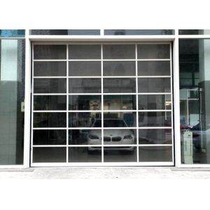Aluminum Frame Transparent Glass Panel Sectional Garage Doors