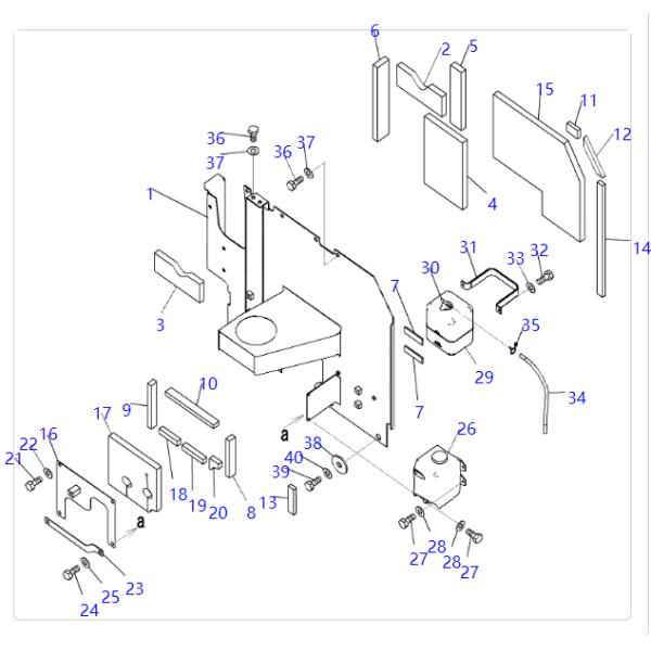 20Y-06-15240 20Y0615240 Tank Support For KOMATSU Excavator HB205 HB215 PC100 PC100L