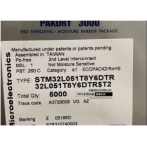 China STM32L051T8Y6DTR 16/32Bits 88µA ARM Microcontrollers MCU on sale