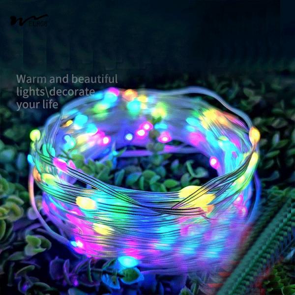 Remote Controlled LED String Lights Voice Activated and Colorful Running Horse Design