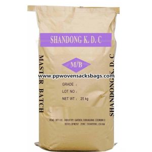 Quality Custom made Multiwall Paper Bags , Laminated Woven Polypropylene Sacks for Garden Seeds for sale