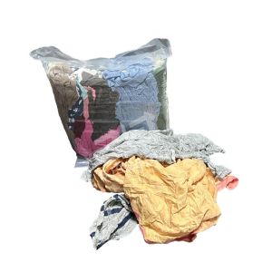 High absorbency Cut T-shirt Rags Mixed Coloured 100% Cotton Waste Rags