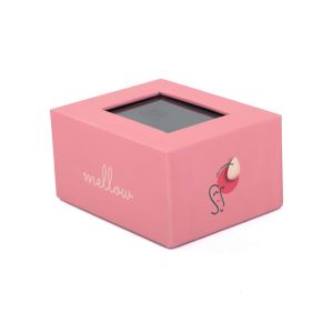 Custom Design Luxury Pink Product Packaging Clear Transparent Boxes For Gift