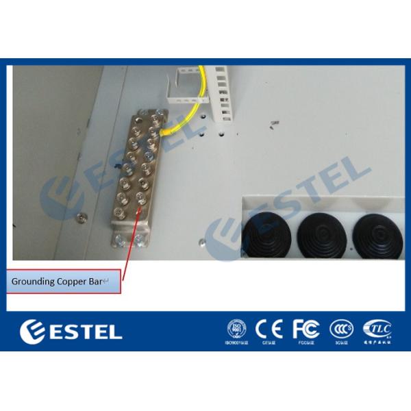 19" Rack Outdoor Electronic Equipment Enclosures Double Wall Floor Mounted