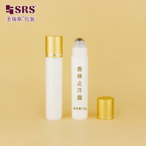 RPA-35ML Matte Finished White Injection PP PCR Recycled Eco-friendly Roller
