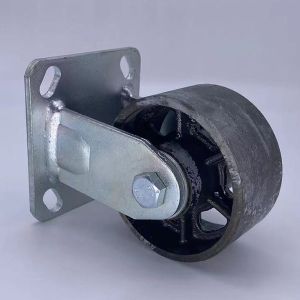 High Temp Casters Rigid Cast Iron Castor Wheels 150MM