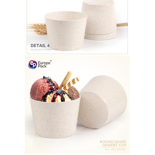 Wholesale disposable plastic cup mousse cake with food grade biodegradable material