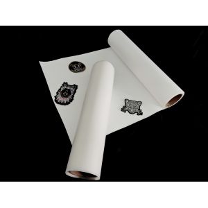 China Release Paper PO Hot Melt Adhesive Film 90 Degree For Embroider Sticking on sale