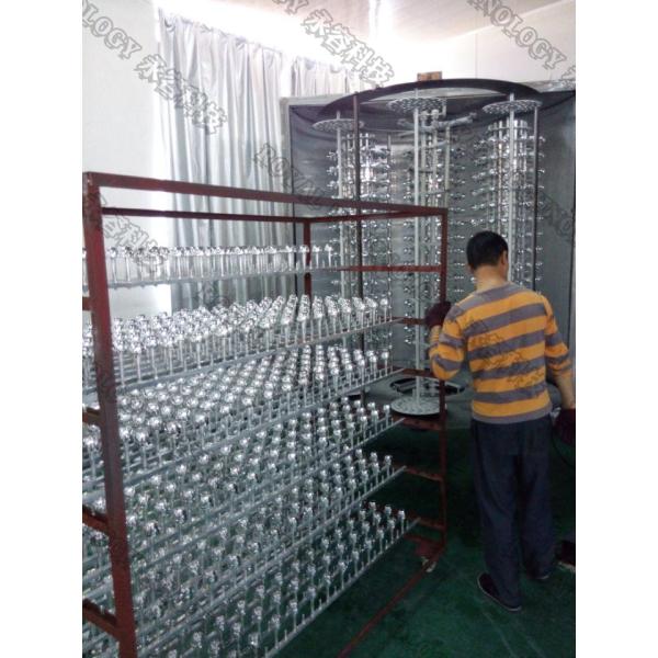 Plastic Cosmetic Bottles Caps Thermal Evaporation Coating Unit Coating , PVD Metalizing Brilliant Colors