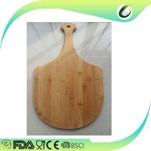 premium natural bamboo pizza peel paddle with scissors