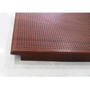 China Architectural Drop Acoustic Ceiling Tiles Perforated Metal False Ceiling With Powder Coating on sale