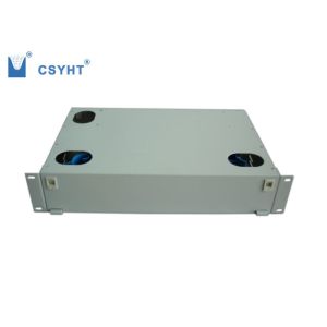 Modular Design 24 Port SC Fiber Patch Panel Cold Roll Steel With 2pcs Splice