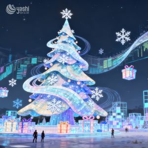 LED Illuminated Christmas Tree Decorative Lanterns, Manufactured by Large-Scale