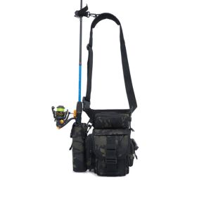 600D Oxford Fabric Portable Waist and Thigh Strap with Water Bottle Holder Logo