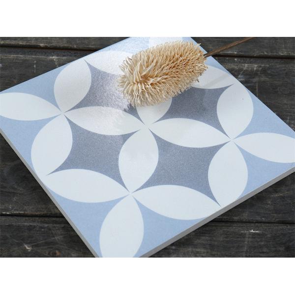 Blue Gray Ceramic Rustic Tile 20x20cm Clay Indoor Wall