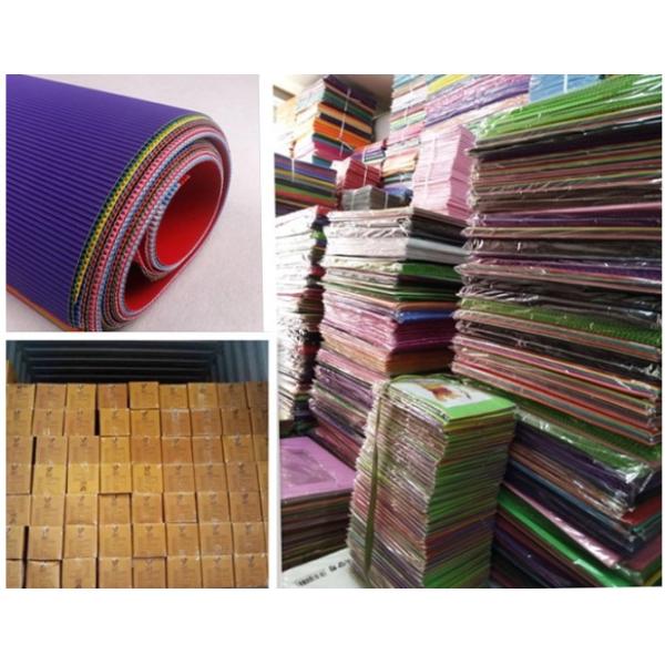 Colorful craft corrugated quilling paper for DIY toys / handcraft kids hand-craft diy material A4 size customer size