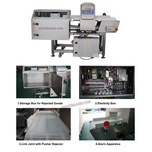 Auto Setting Industrial Metal Detectors With Air Blow Rejector 300mm Width