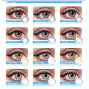 Colored Prescription Contact Lens Fresh lady Blue Grey Color Contact Lenses