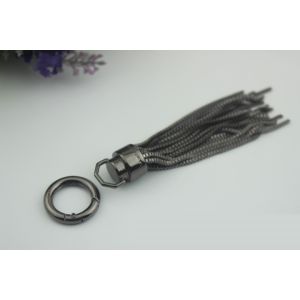 High quality modern design tassel custom zinc alloy gunmetal colors 115 mm