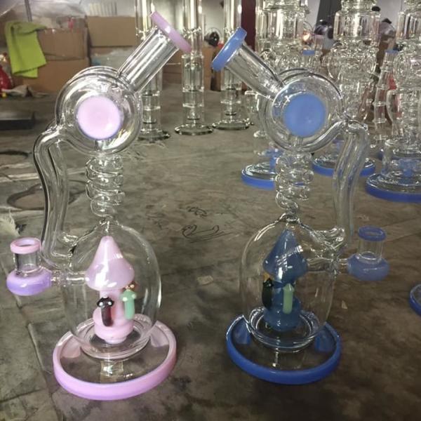Buy 16′′ Glass Smoking Water Pipe Bubbler Oil Rig Dab Tool at wholesale prices