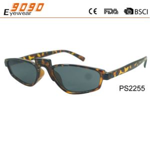 2018 hot sale style plastic sunglasses with special frame ,suitable for men and women
