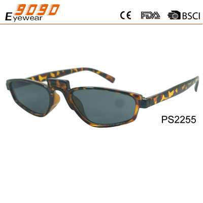 Buy 2018 hot sale style plastic sunglasses with special frame ,suitable for men and women at wholesale prices