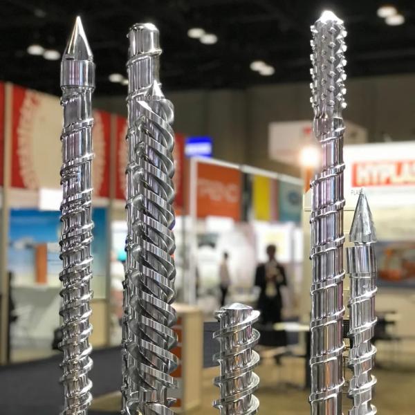 Buy Plastic Extrusion PE PS PC ABS PET PP PVC Conical Twin Screw Barrel Parallel at wholesale prices