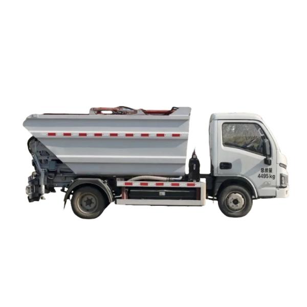 Custom's Requirement Met Pure Electric 4-Sided Self-Loading Garbage Truck for
