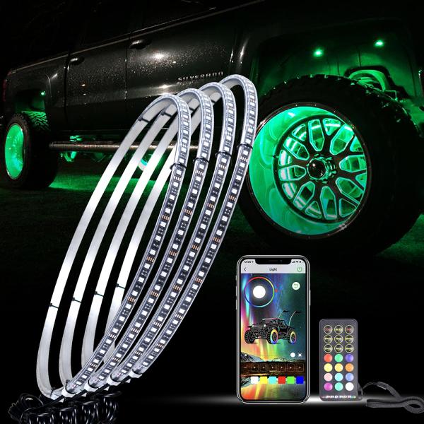 App Controlled Multi Color Led Car Headlights 15.5in ODM Available