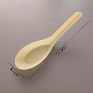 Custom high quality pp soup rice spoons cutlery disposable plastic spoon