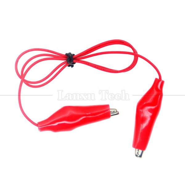 Black Red Electrical Alligator Crocodile Clamps Clips Battery Power Test Cable