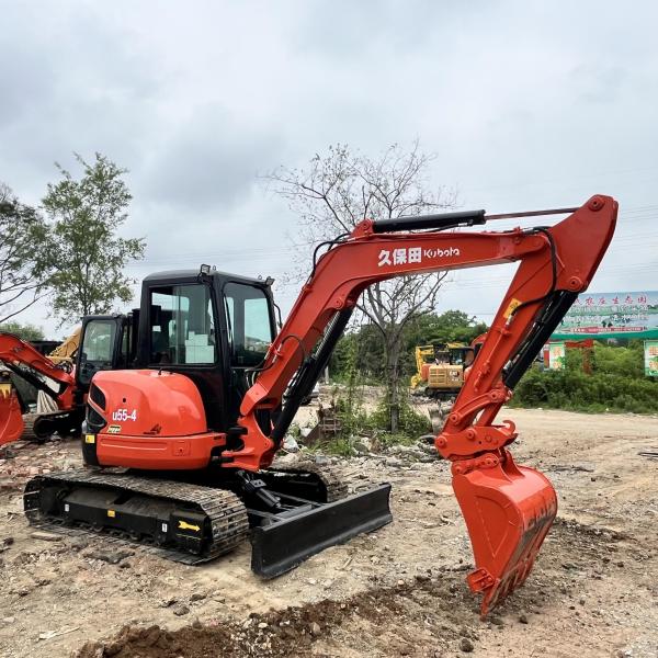 Japan Original Used Kubota Excavators Kubota U55 Rubber Tracked Diggers