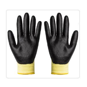 Cut Proof Foam Nitrile HPPE Heat Resistant Gloves
