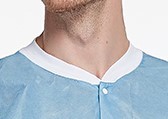 Nonwoven disposable Laboratory coat 3-layer SMS Full Length Lab Coat