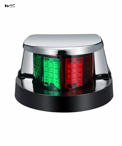 Buy 24 LED Red and Green Navigation Light for Pontoon Yacht Skiff Skeeter Front Trucks at wholesale prices