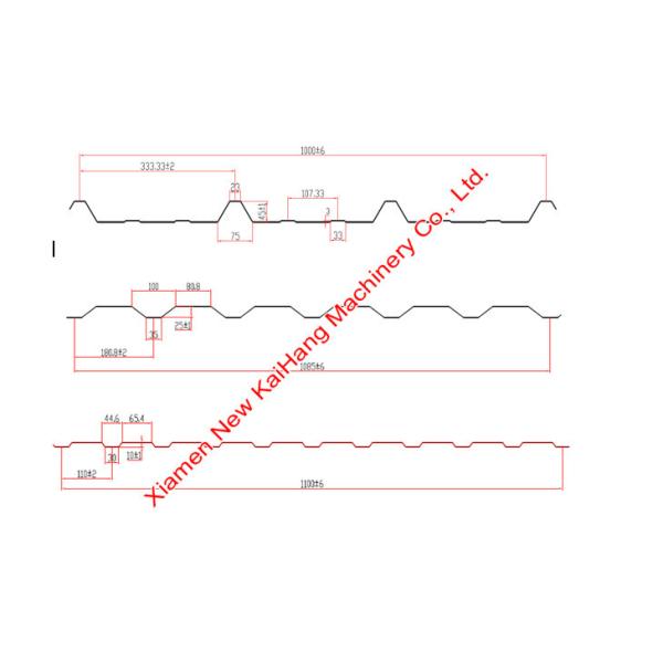 Quick Exchange Cassette Roofing Production Line , 3 In 1 Machine