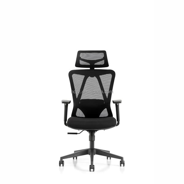 W710D700H1120-1280MM Stainless Steel Office Recliner Chair with Footrest and Mesh Design
