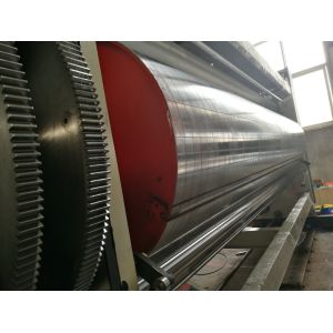 2250 Chain Feeding Printer Slotter Die Cutter / Semi Auto 2 Color Carton Box