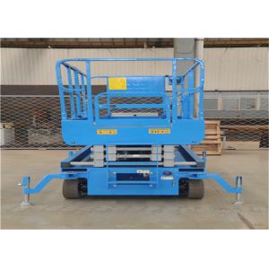 10m 13m 16m Lightweight Scissor Lift , Aerial Platform Lift Smooth Stable Raise Fall