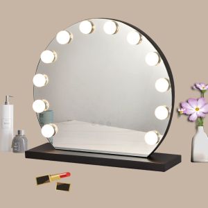 Quality 12 Dimmable LED Vanity Mirror with Logo Design for sale