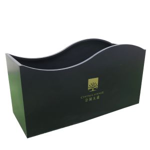 China Garden Furniture L150xW40xH45cm Galvanized Steel Flower Pots on sale