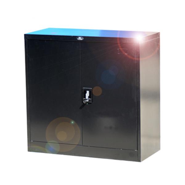 Metal Bedroom Clothes Storage Two Doors RAL Color Electrostatic Iron Cupboard