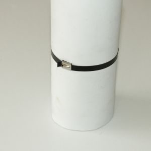 Polyester Coated Stainless Steel Cable Tie 4.6mm Metal Exhaust Wrap Straps